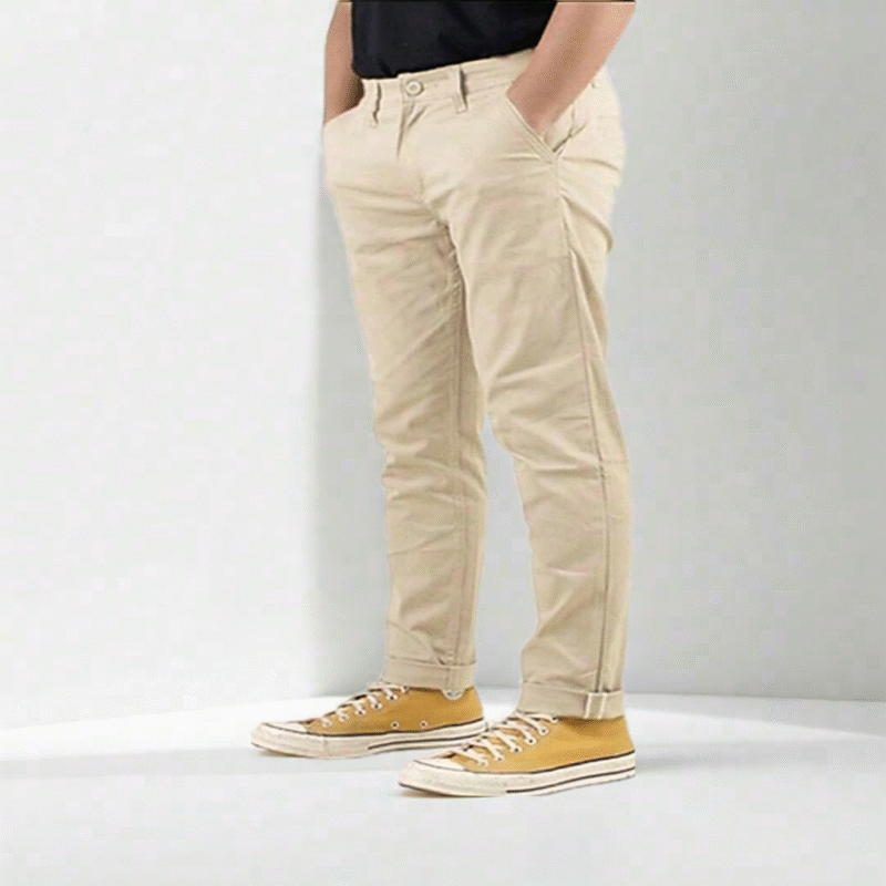 Nayu.Co - Celana Panjang Chino Skinny Pria Material Cotton Twill Stretch