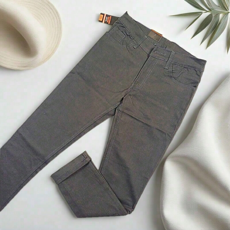 Oxygen Hugo – Celana Panjang Casual Pria Material Canvas Premium Warna Dark Grey
