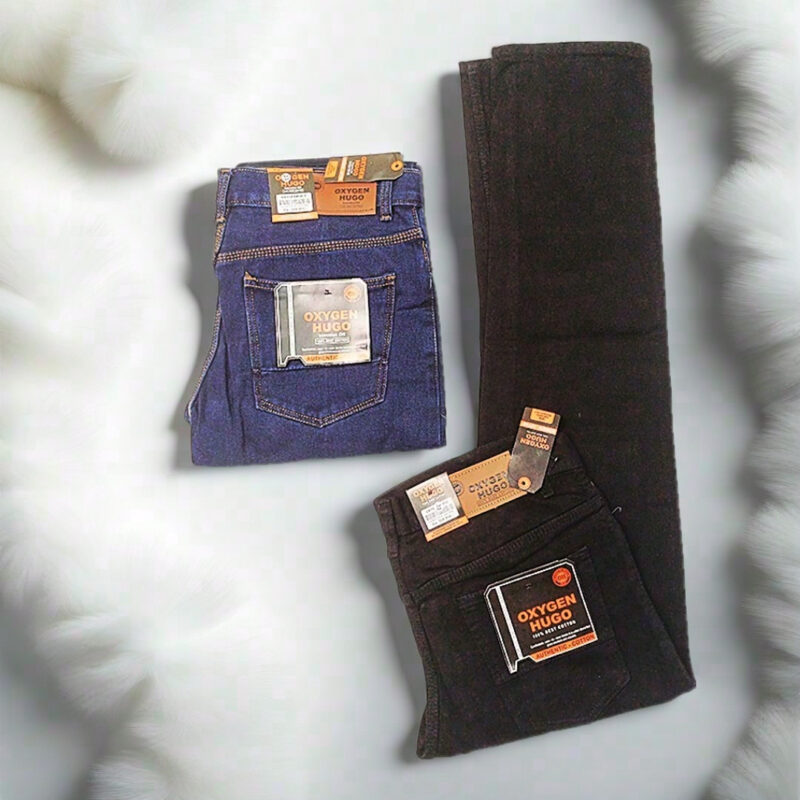 Oxygen Hugo - Celana Jeans Standar Pria 100% Original Denim Straight Fit